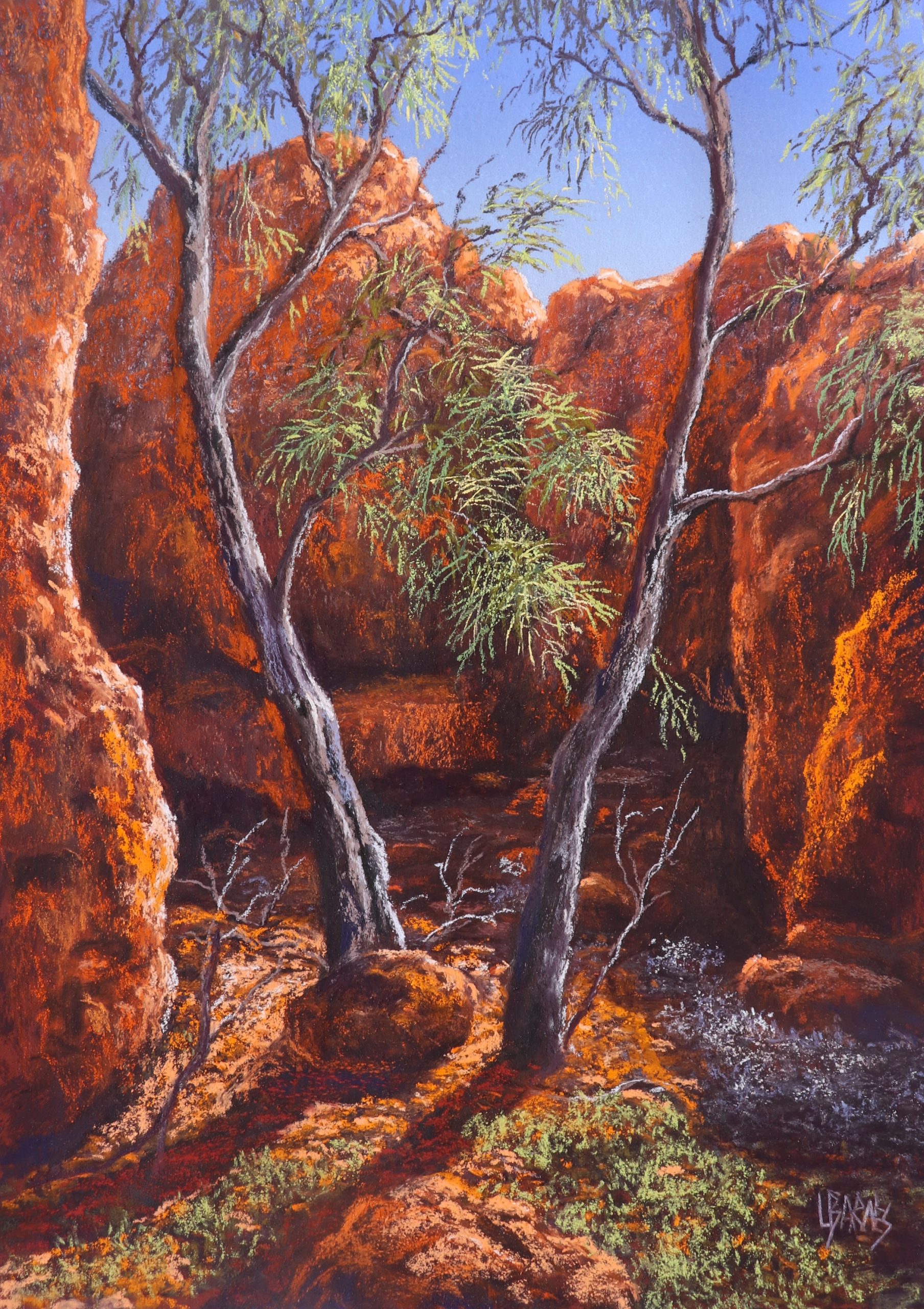 Of Rifts in the Ranges 2 Pastel on paper 470mm x 335mm $1 375.00