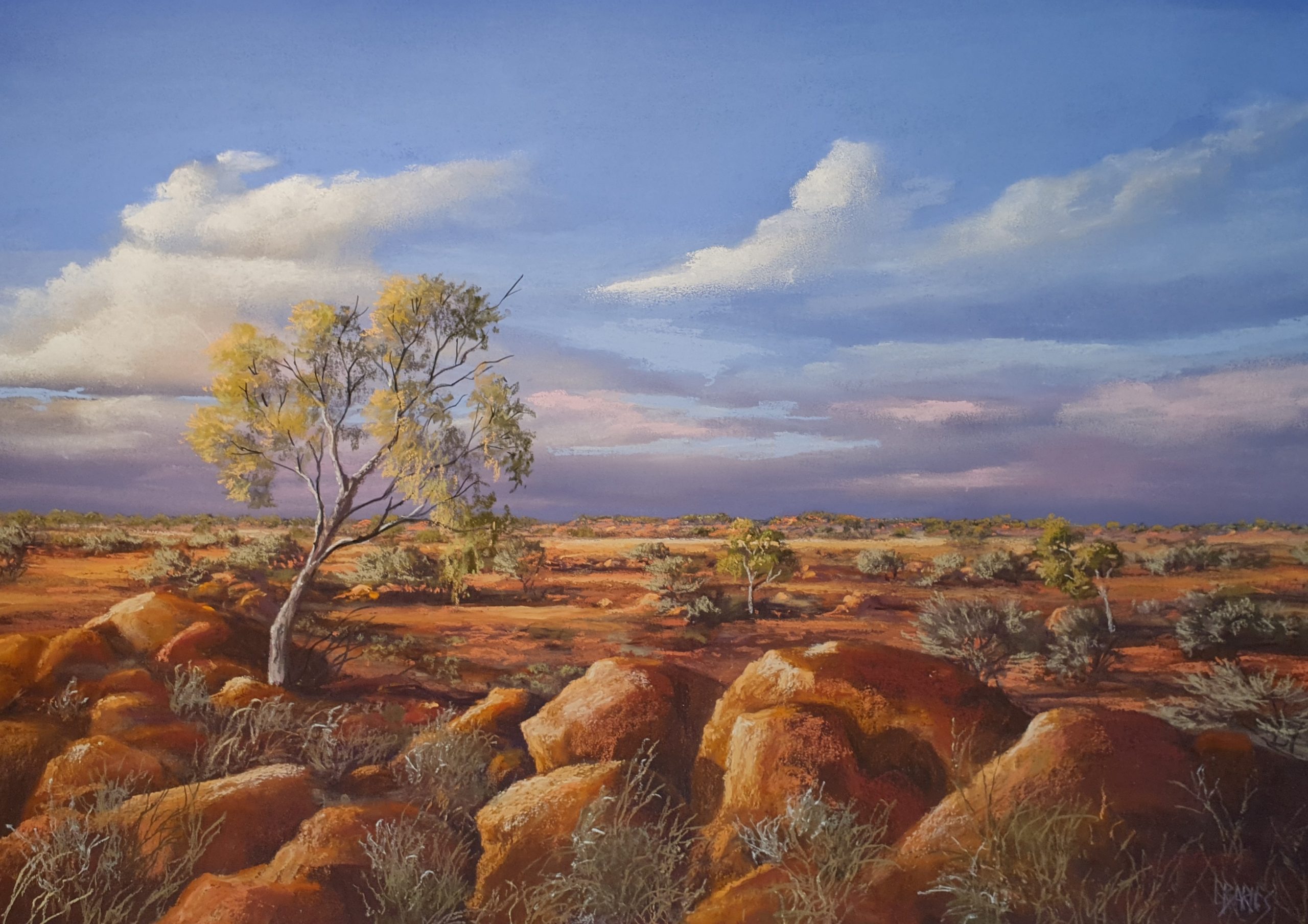 Tibooburra Landscape 1 Pastel on Paper 670mm x 470mm $2 575.00